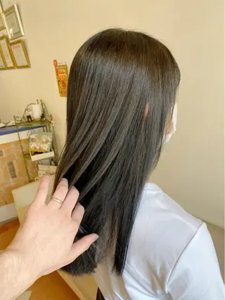 ロング カラー 石井 佑樹のヘアスタイル