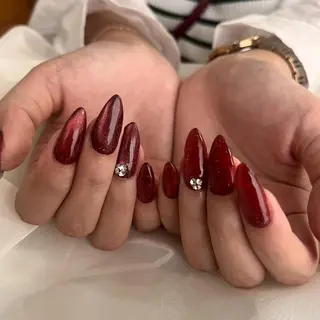 ネイル みか/持ち込みアート パラジェル/長さだしのネイルデザイン