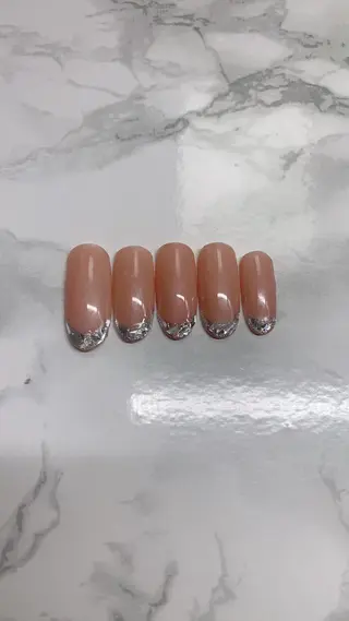 ネイル はな💎ネイル ワンホン、長さ出しのネイルデザイン