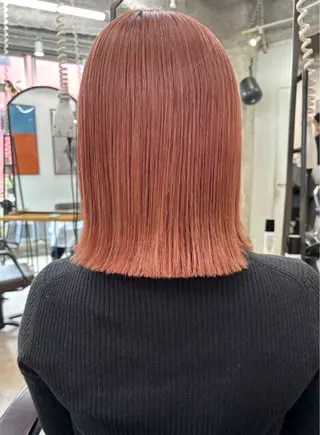 ミディアム 暖色カラー/天神/ ヘイマサクラのヘアスタイル