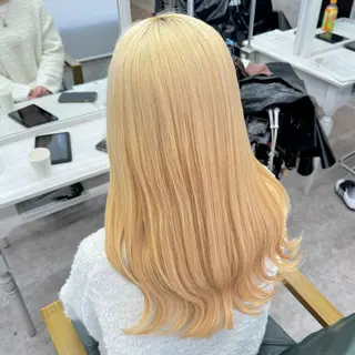 ロング カラー JUNSHIN🦋 ヘアセット／カラーのヘアスタイル