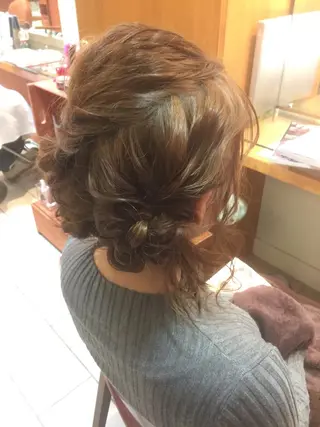 ロング カラー パーマ ヘアアレンジ 可愛いを作る神 ナオヒロのヘアスタイル