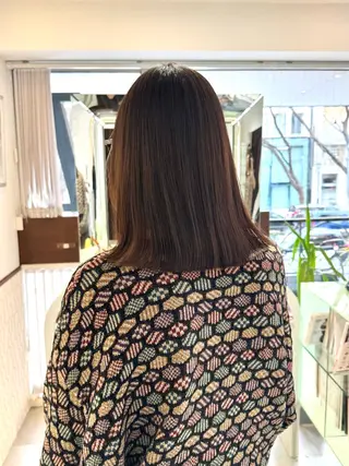 ミディアム パーマ ZENKO表参道店所属・デジタルパーマ 🌀ボブ　萩原　龍のヘアスタイル