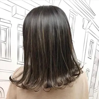 ミディアム カラー レイヤー,ボブ / 彩未のヘアスタイル
