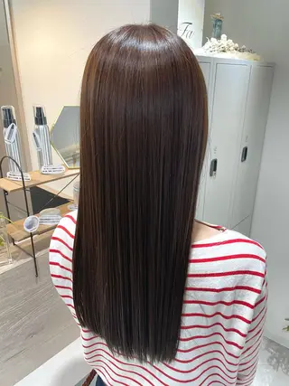 ロング 西 めぐみのヘアスタイル