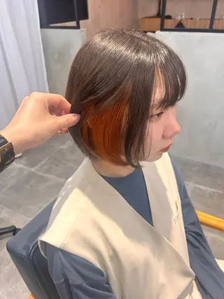 ショート カラー 韓国×髪質改善カラー 💎hinaのヘアスタイル