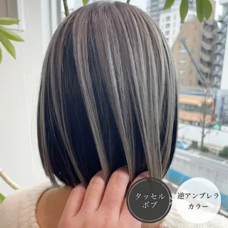ミディアム カラー アンブレラカラー💫 フェイスフレーミングのヘアスタイル