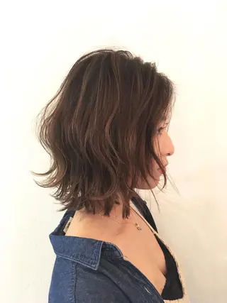 ミディアム カラー 斉藤 貴也のヘアスタイル