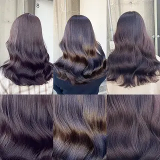 セミロング カラー 大人っぽ♡上品な暖色 ♡ブリーチなし♡のヘアスタイル