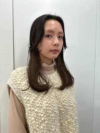 セミロング カラー キッズ オトナヘア🌸 harukaのヘアスタイル