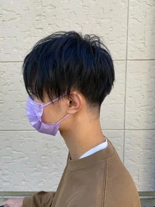 ショート メンズ 縮毛矯正 滝沢尚起のヘアスタイル