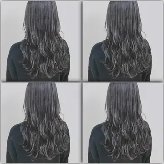 ロング カラー ダブルカラー 韓国ヘアKYONのヘアスタイル