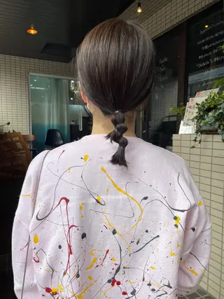 ミディアム 仙田 遥のヘアスタイル