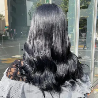 ロング カラー パーマ ヘアアレンジ メンズ キッズ ネイル マツエク・マツパ 🦋韓国風カラー🦋 こうせい原宿のヘアスタイル