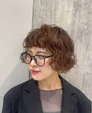 ショート パーマ FACE FOR HAIR所属・お客様寄り添い型 美容師セキネユウタのヘアスタイル