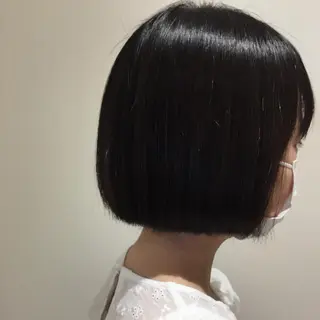 ミディアム 加藤 未歩のヘアスタイル