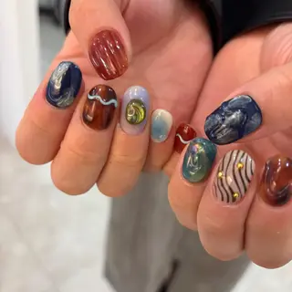 ネイル ゆびノさき茨木店 ニュアンス/アートのネイルデザイン