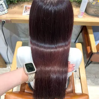 カラー しゅり/韓国艶カラー 🩶🫧エクステ🎀のヘアスタイル