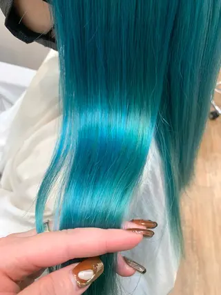 ロング カラー あべ ゆうかのヘアスタイル