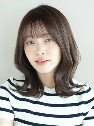 セミロング カラー 髙木美緒🌿 レイヤー/アレンジのヘアスタイル