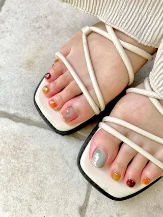 ネイル 甲府市徳行 🧸prunelleのネイルデザイン