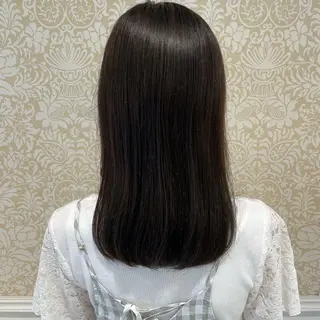 セミロング 髪質改善カラー💎 オオネヨシナリのヘアスタイル