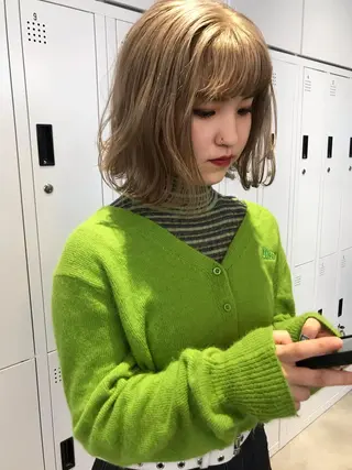 ショート カラー 🇰🇷カルマパーマ kaito🇰🇷のヘアスタイル