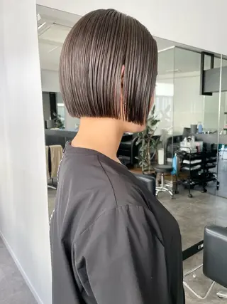 ショート カラー 👩🏻ボブ/ 髪質改善ダブルカラーのヘアスタイル