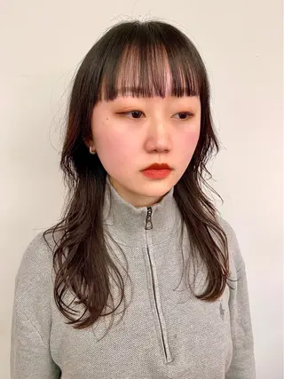 ロング カラー Paddle所属・似合わせレイヤー/ レイヤーパーマ/高倉のヘアスタイル