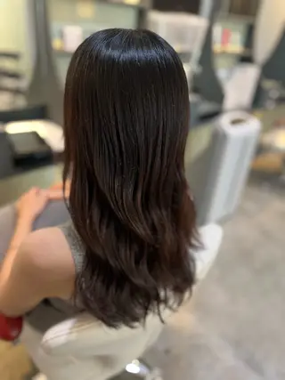 セミロング カラー 髪質改善&トリートメント Loops鷺沼店所属・🌷髪質改善/ 落合 咲弥🌷のヘアスタイル