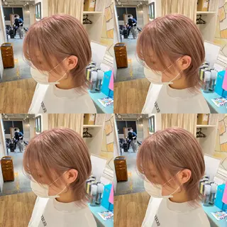 セミロング カラー ご予約 宜しくお願いします！のヘアスタイル