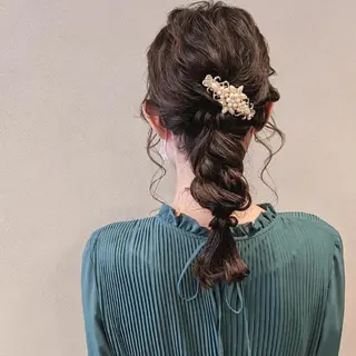 セミロング ヘアアレンジ PRIVATE SALON EYES所属・EYES リアのマツエク・マツパデザイン