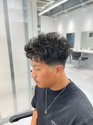 ショート パーマ メンズ メンズ特化/パーマ 短髪パーマ/来星のヘアスタイル