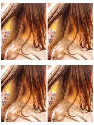 ミディアム カラー ヨシダ トオルのヘアスタイル