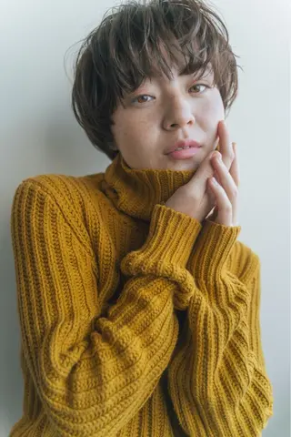 ショート パーマ benji仙台所属・KOKI/ ボブ/ パーマ/透明感カラーのヘアスタイル