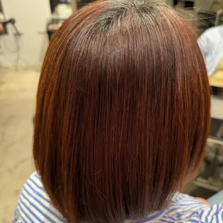 縮毛矯正💕艶カラー 金川萌萌のヘアスタイル