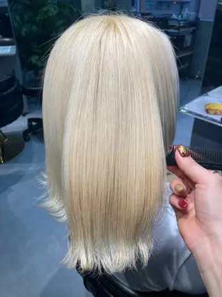 ショート 髪質改善☺︎縮毛矯正 ふじい まりんのヘアスタイル