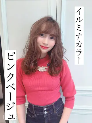 セミロング ♡大人カワイイ hair♡徳井はやとのヘアスタイル