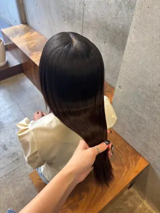 ロング ダメージレスカラー 縮毛MISAKI🦋のヘアスタイル