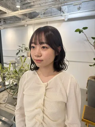 セミロング 顔周りcut・ご相談 ＝新宿しずく🇰🇷のヘアスタイル