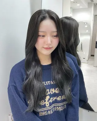 ロング カラー 韓国ガーリーヘア🎀 Sayaka🤍のヘアスタイル
