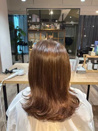 セミロング カラー 渡邊 陽大のヘアスタイル