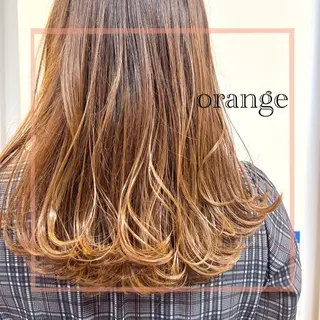 セミロング カラー ヘアアレンジ 🌸MaNO aya🌸のヘアスタイル