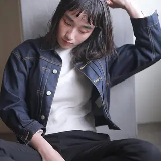 セミロング カラー 下北沢 soiのヘアスタイル