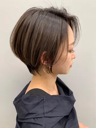 ショート カラー 京都レイヤーカット/ 縮毛矯正/羽柴りくのヘアスタイル