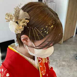 ショート ヘアアレンジ charm《銀座》 ヘアセット/縮毛矯正のヘアスタイル