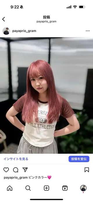 ロング カラー 韓国/トレンド レイヤー【101】のヘアスタイル