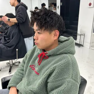 ショート パーマ メンズ 【メンズパーマ特化】 🍏網中勇喜のヘアスタイル