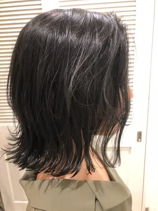 ミディアム 小夏の⭐️ パパです⭐️のヘアスタイル