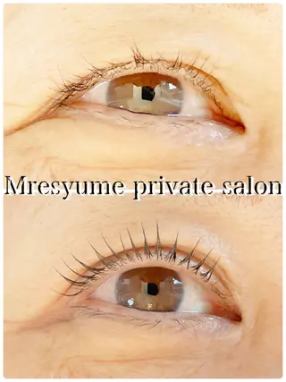 マツエク・マツパ Mresyume MAYUのマツエク・マツパデザイン